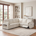 Levi Wall Hugger Reclining Sectional Sofa with Storage