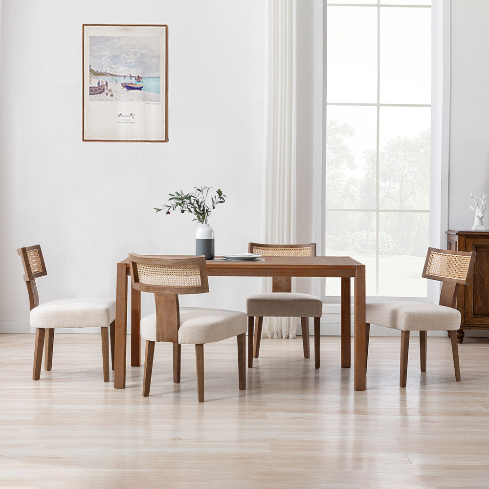 Payson Modern Cane Dining Chairs (Set of 2)
