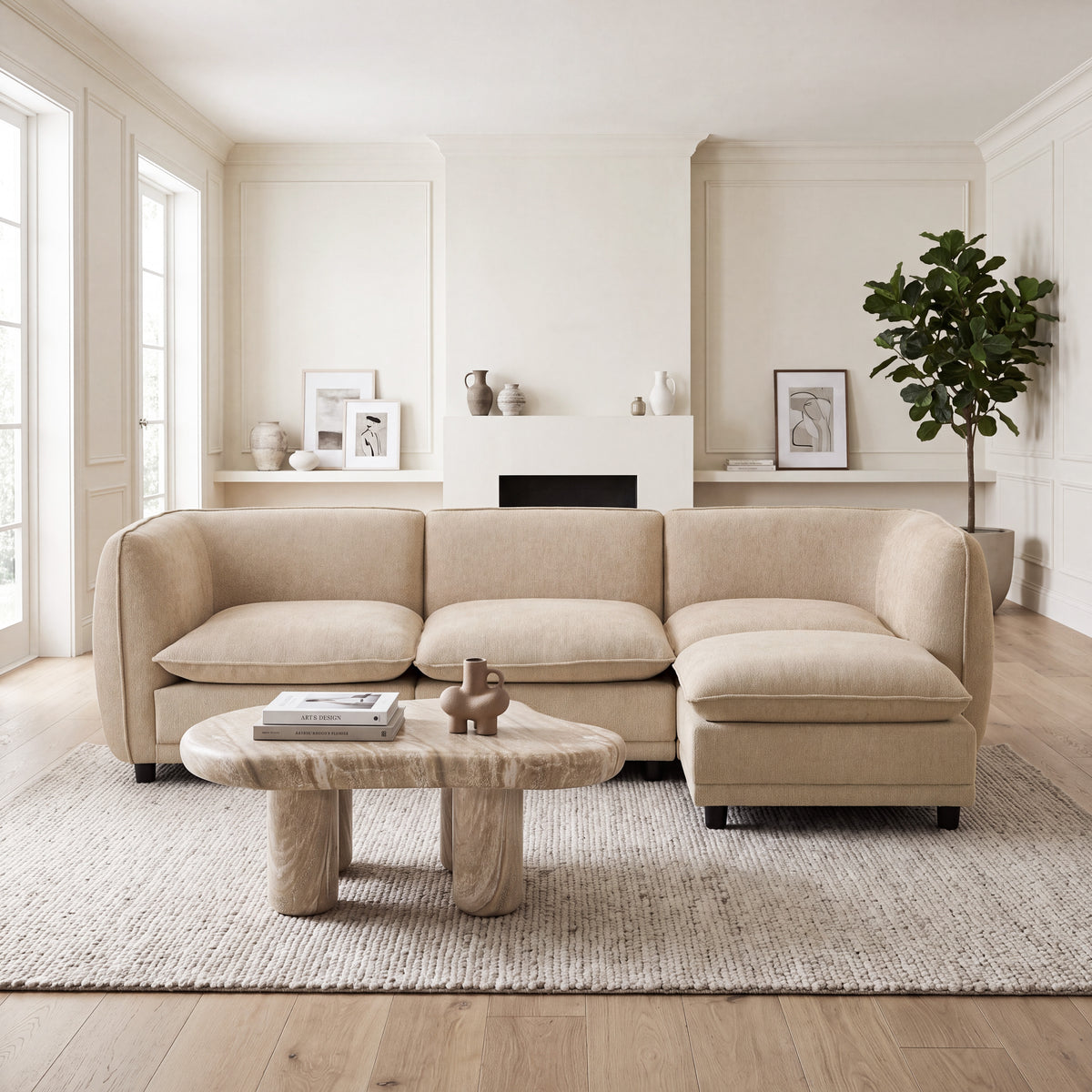 Arden Modular Chenille Sofa