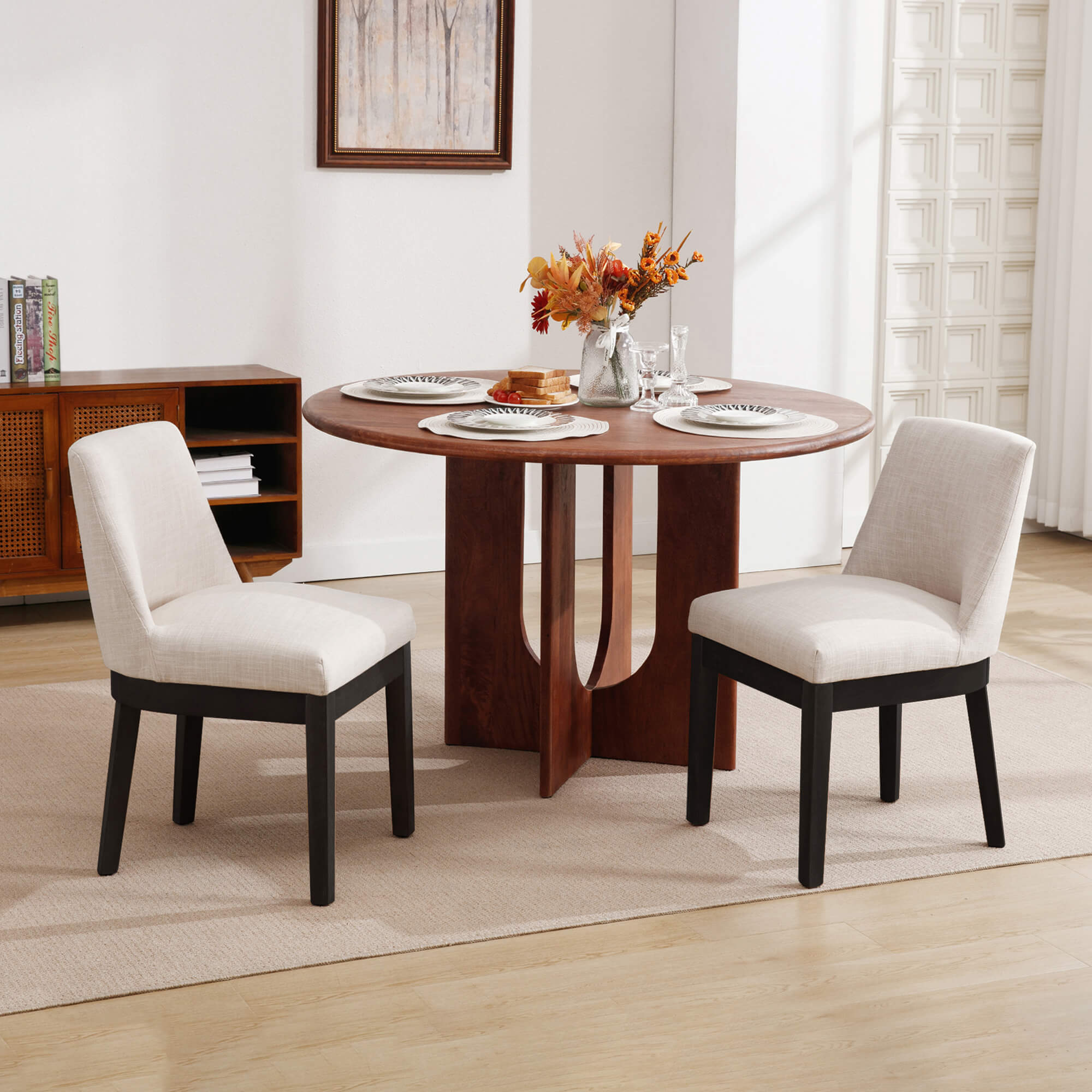 Milla Upholstered Dining Chairs (Set of 2)