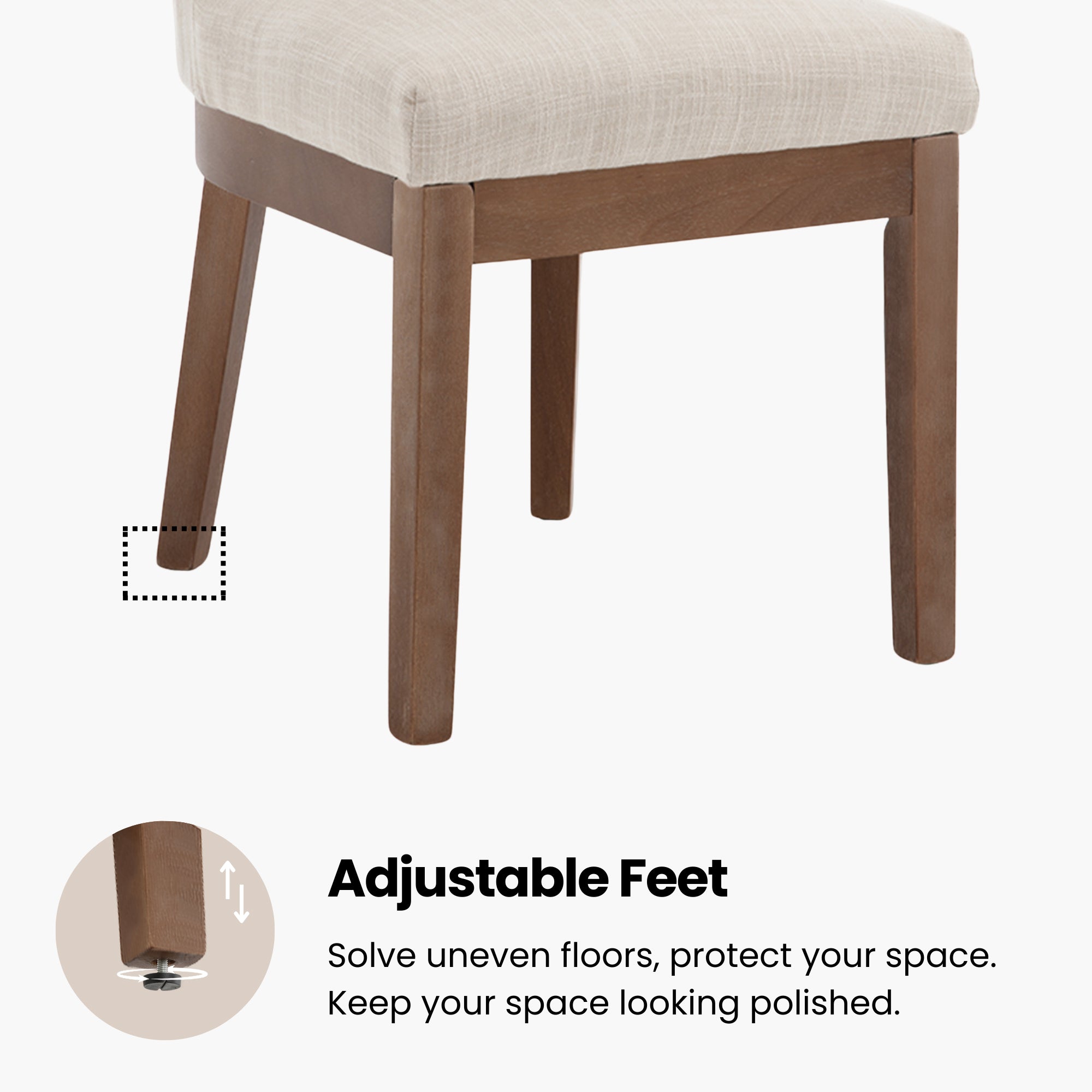 Milla Upholstered Dining Chairs (Set of 2)