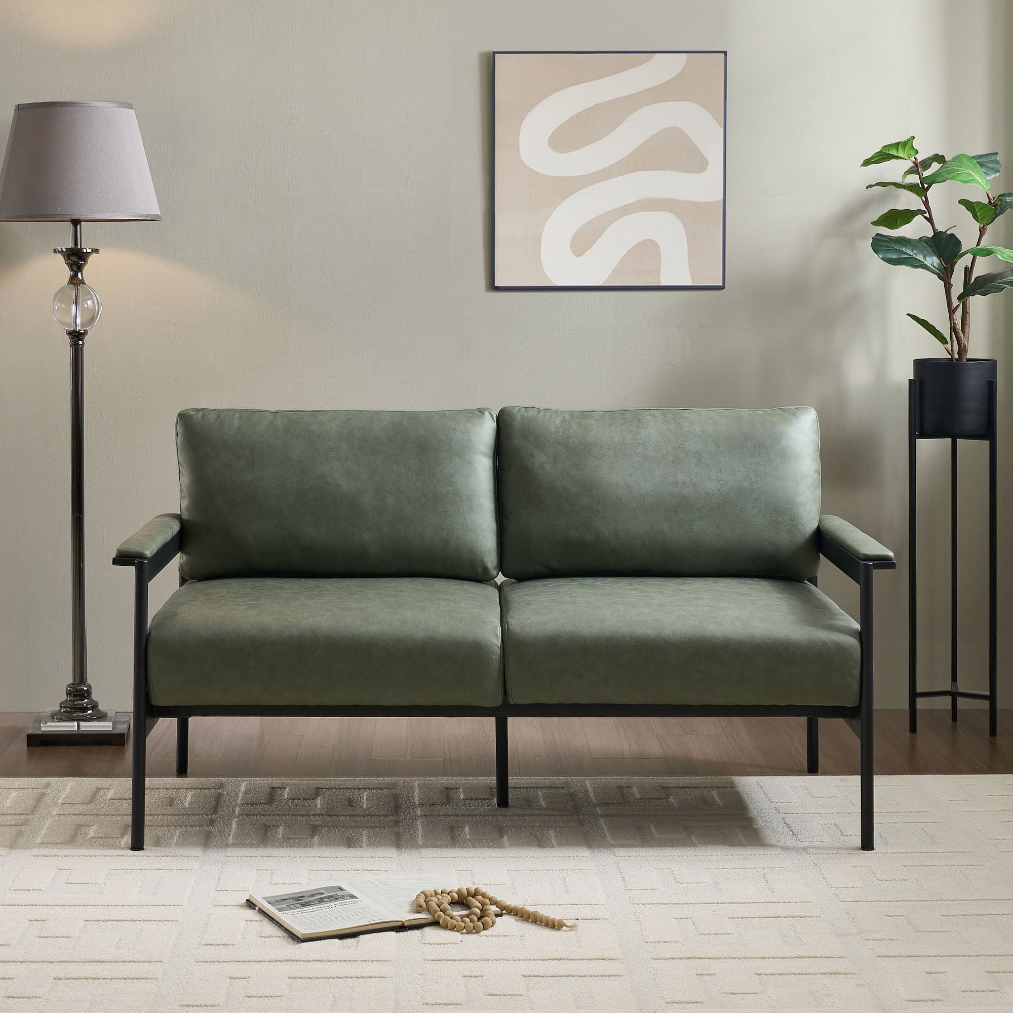 William Mid-Century Modern Loveseat
