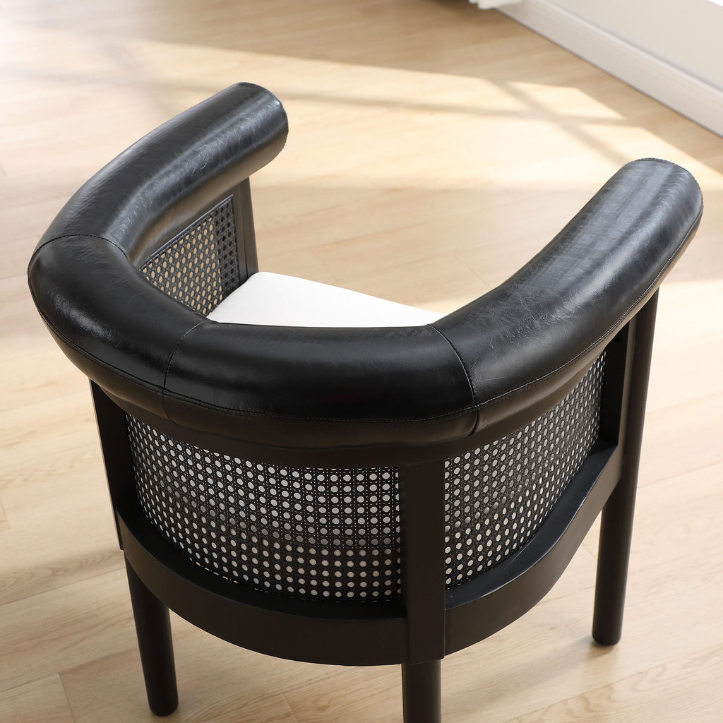 Richard Mid-Century Modern Cane Dining Chair