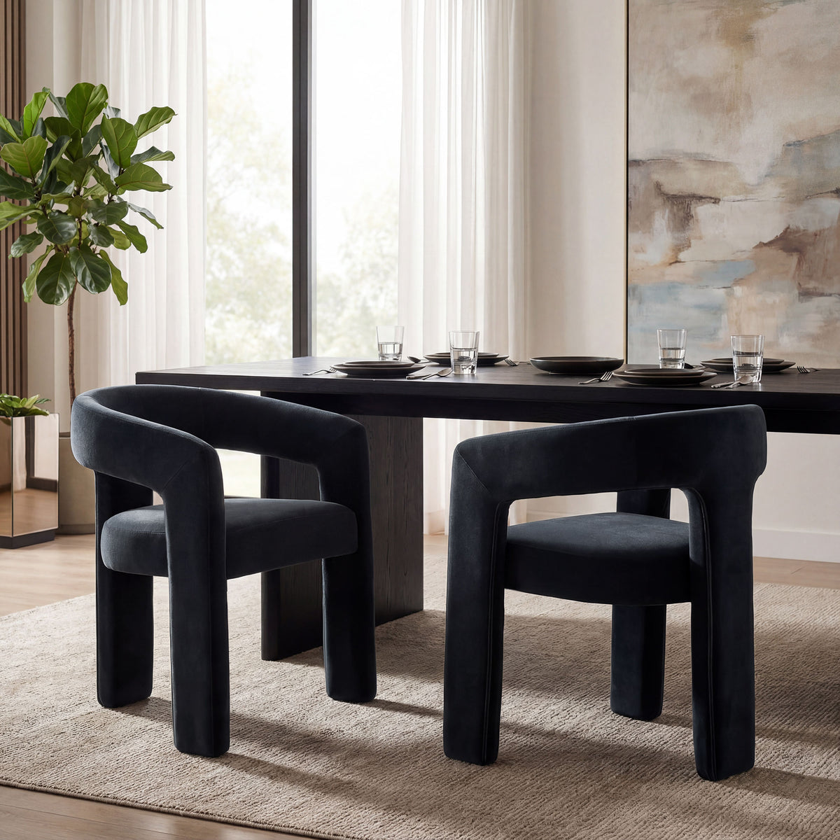 Dove Modern Upholstered Dining Chair