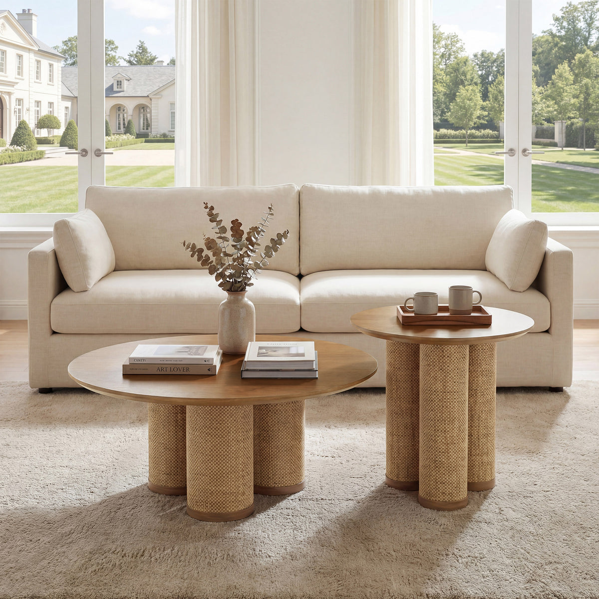 Drift Round Coffee Table Set