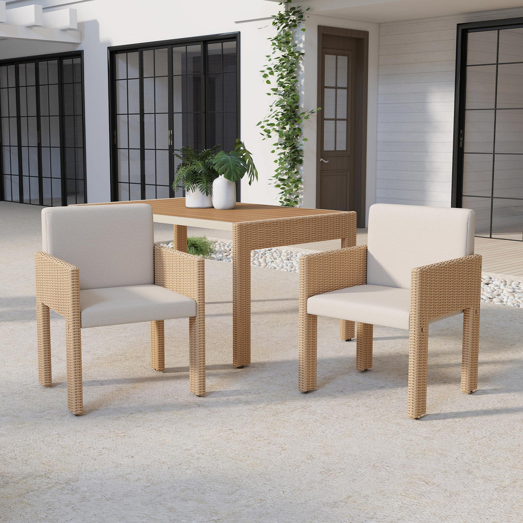Relen Rattan Dining Set For 6 People