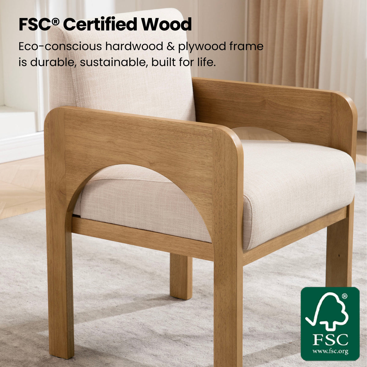 Hugo Modern Transitional Dining Chairs (Set of 2)