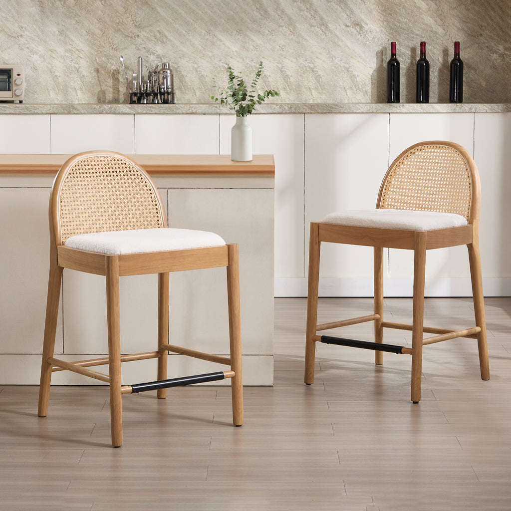 Luna Rattan Bar Stool