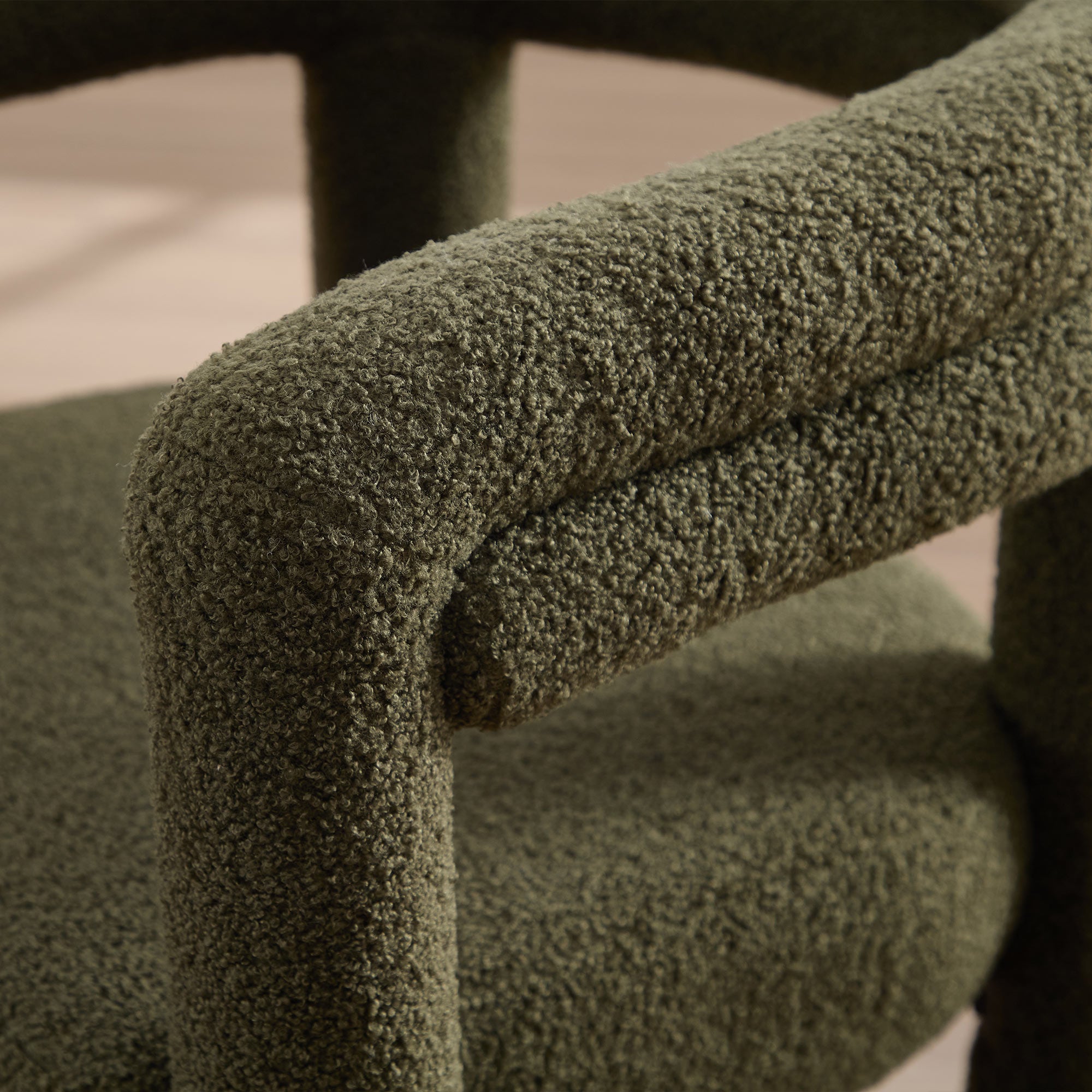 Lara Dining Chair Upholstered Armchair with Back