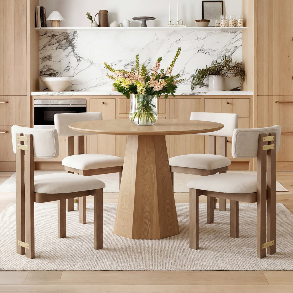 Griid Upholstered Dining Chairs (Set of 2)