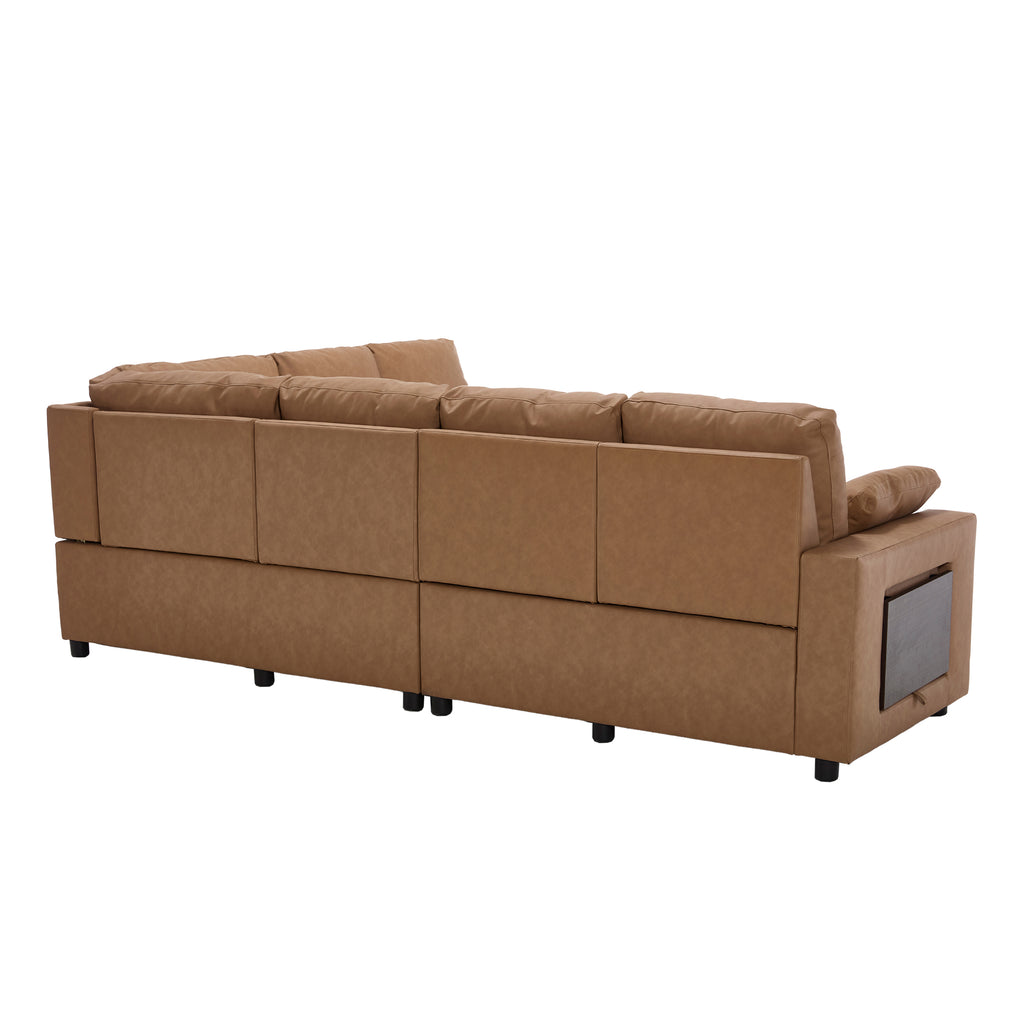 Levi Wall Hugger Reclining Sectional Sofa with Storage