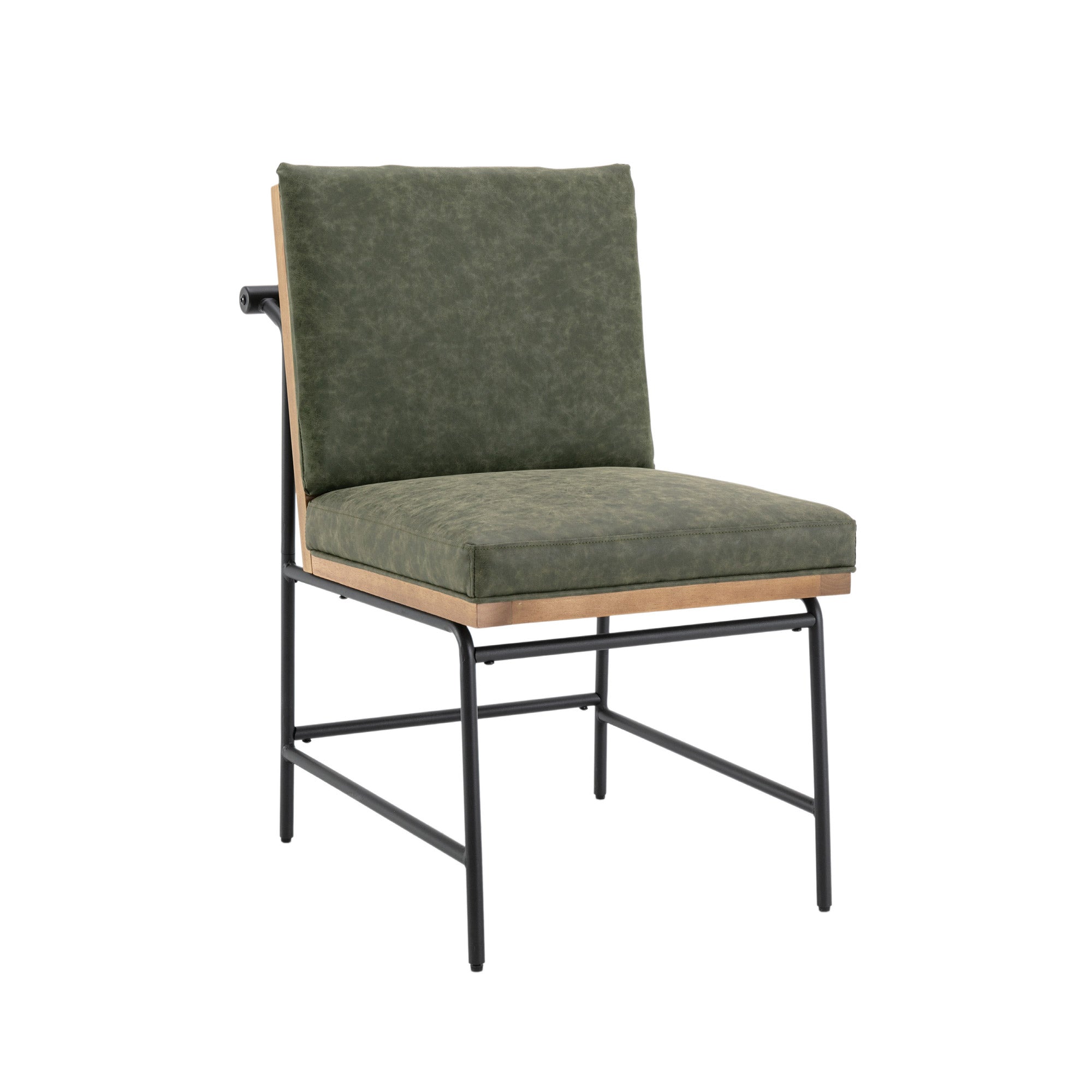 Ramsey Modern Industrial Dining Chairs (Set of 2)