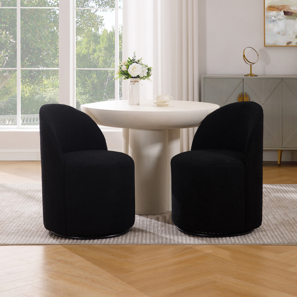 Ryan Modern Upholstered Swivel Dining Chair
