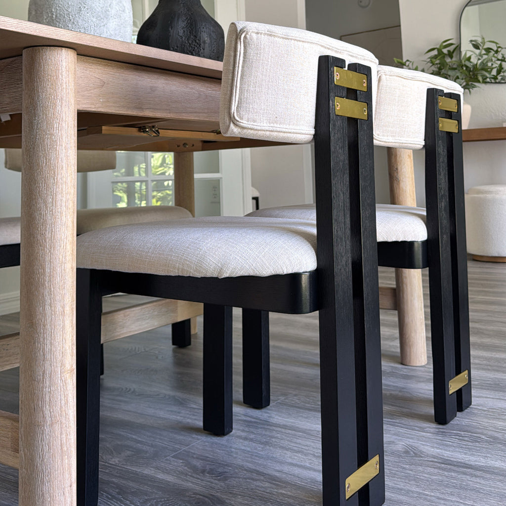 Griid Upholstered Dining Chairs (Set of 2)