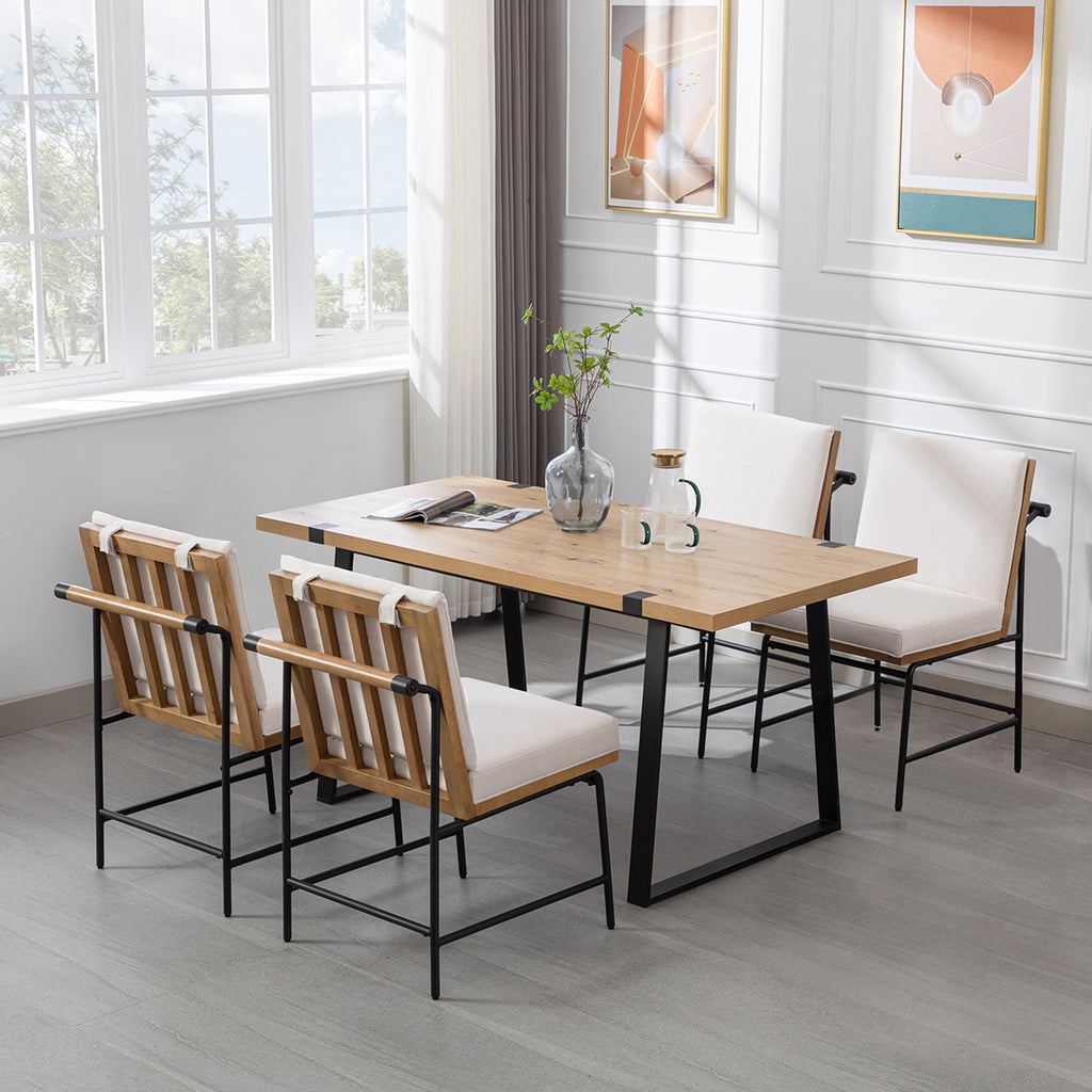 Ramsey Modern Industrial Dining Chairs (Set of 2)