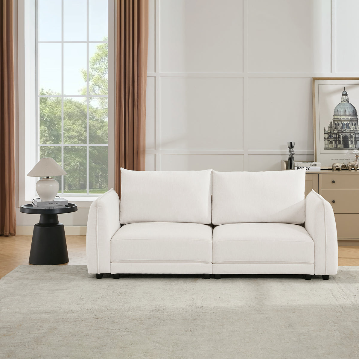 Leen Sectional Sofa - Modern White Sofa