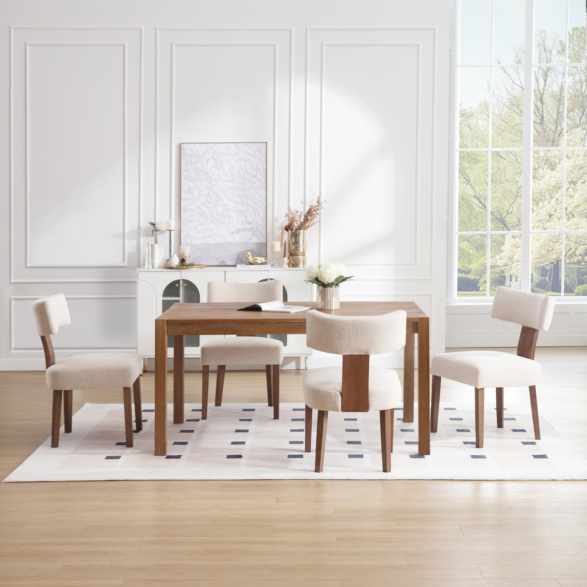 Payson Modern Upholstered Dining Chairs (Set of 2)