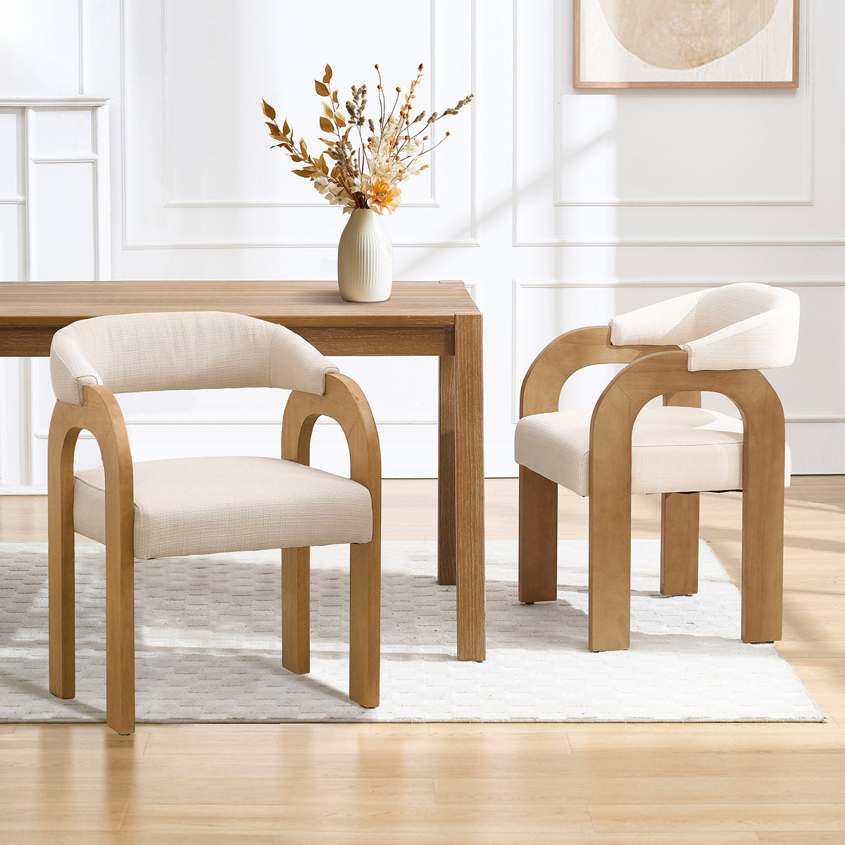 Clara Upholstered Dining Chairs (Set of 2)