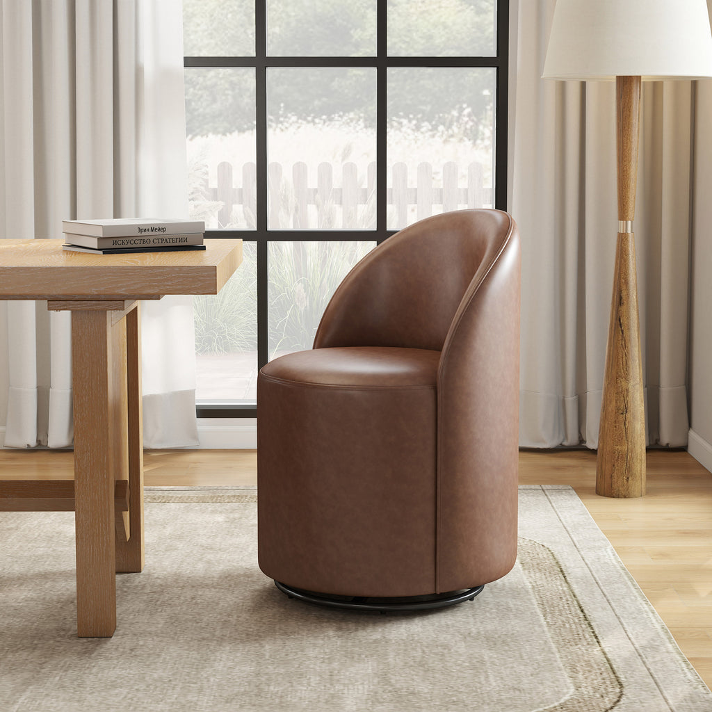 Ryan Modern Upholstered Swivel Dining Chair