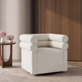 Asher Genuine Leather Swivel Lounge Chair
