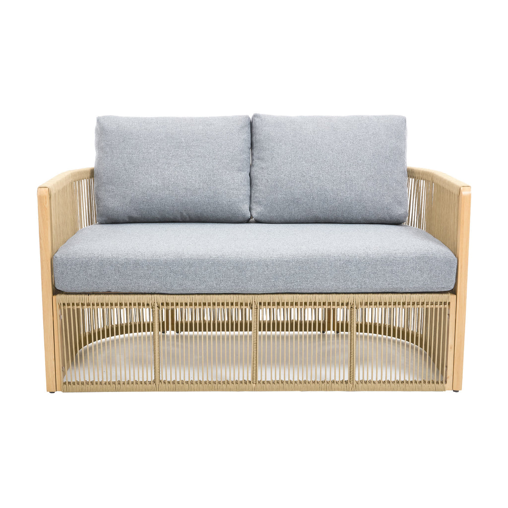 Bruce 7-Pieces Rope Rattan Sofa Set