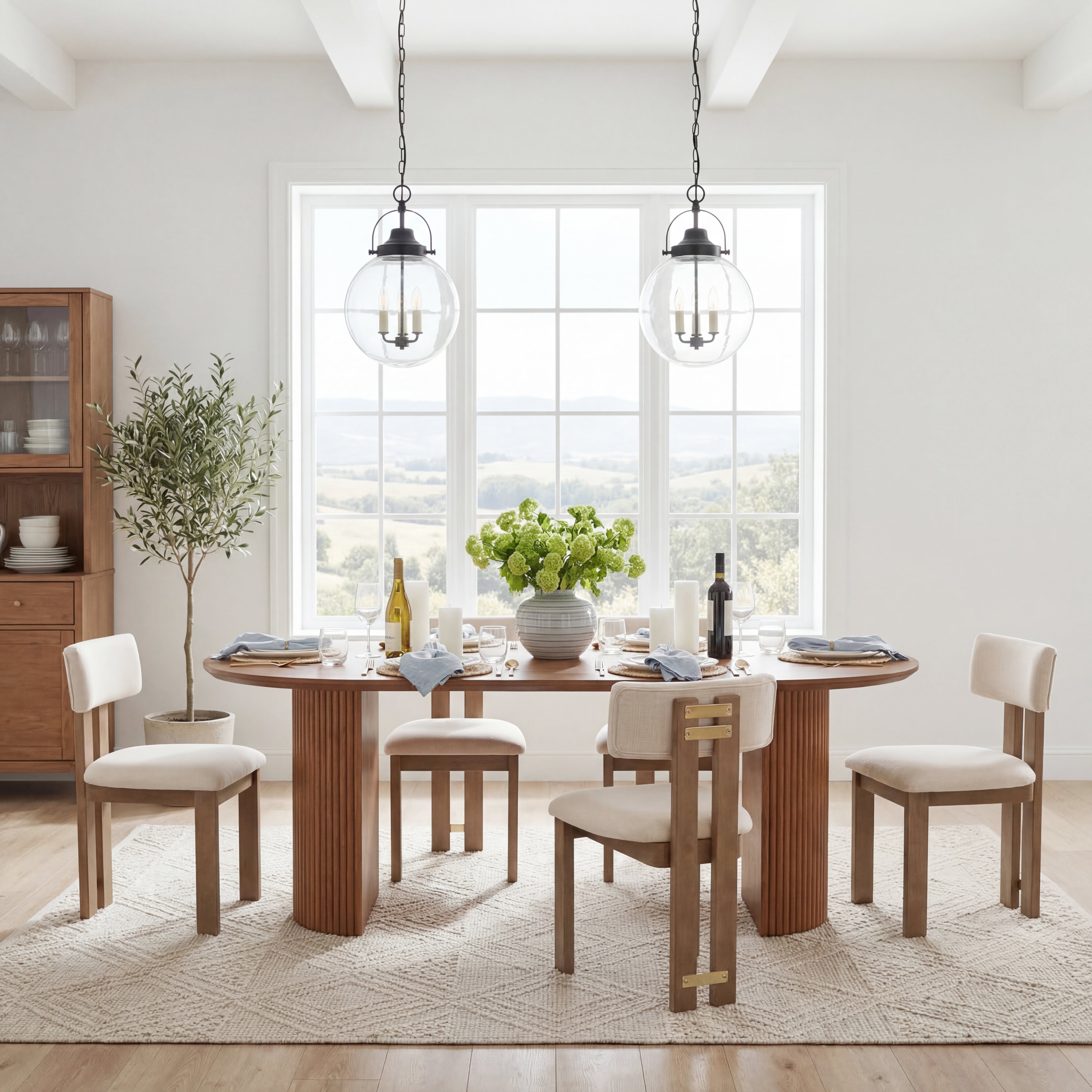 Griid Upholstered Dining Chairs (Set of 2)