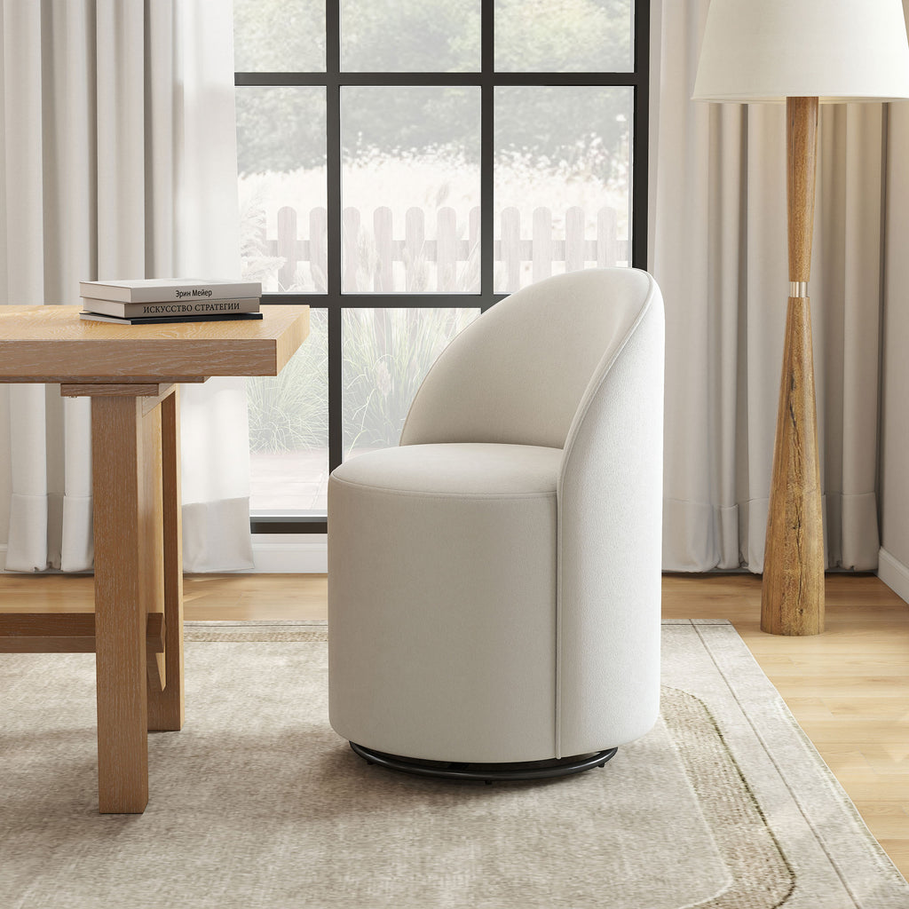Ryan Modern Upholstered Swivel Dining Chair