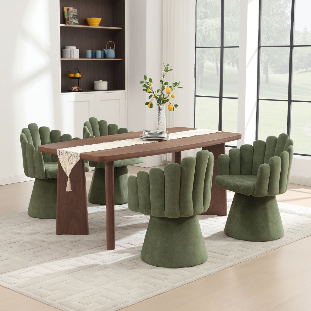 Winnie Chenille Swivel Chair