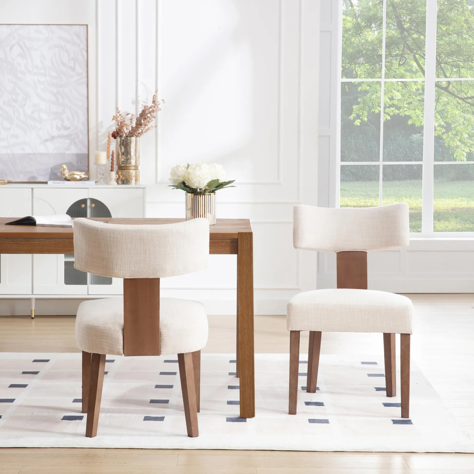 Payson Modern Upholstered Dining Chairs (Set of 2)