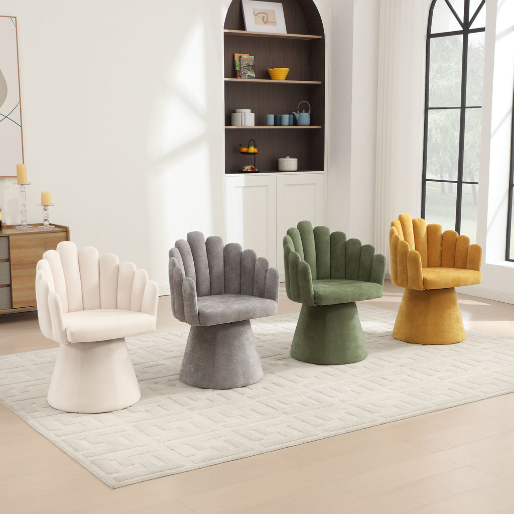 Winnie Chenille Swivel Chair