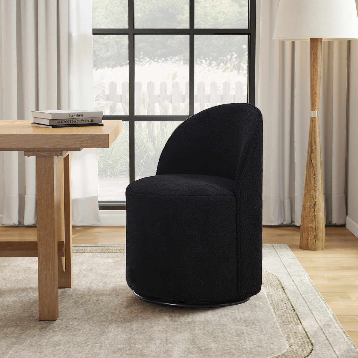 Ryan Modern Upholstered Swivel Dining Chair
