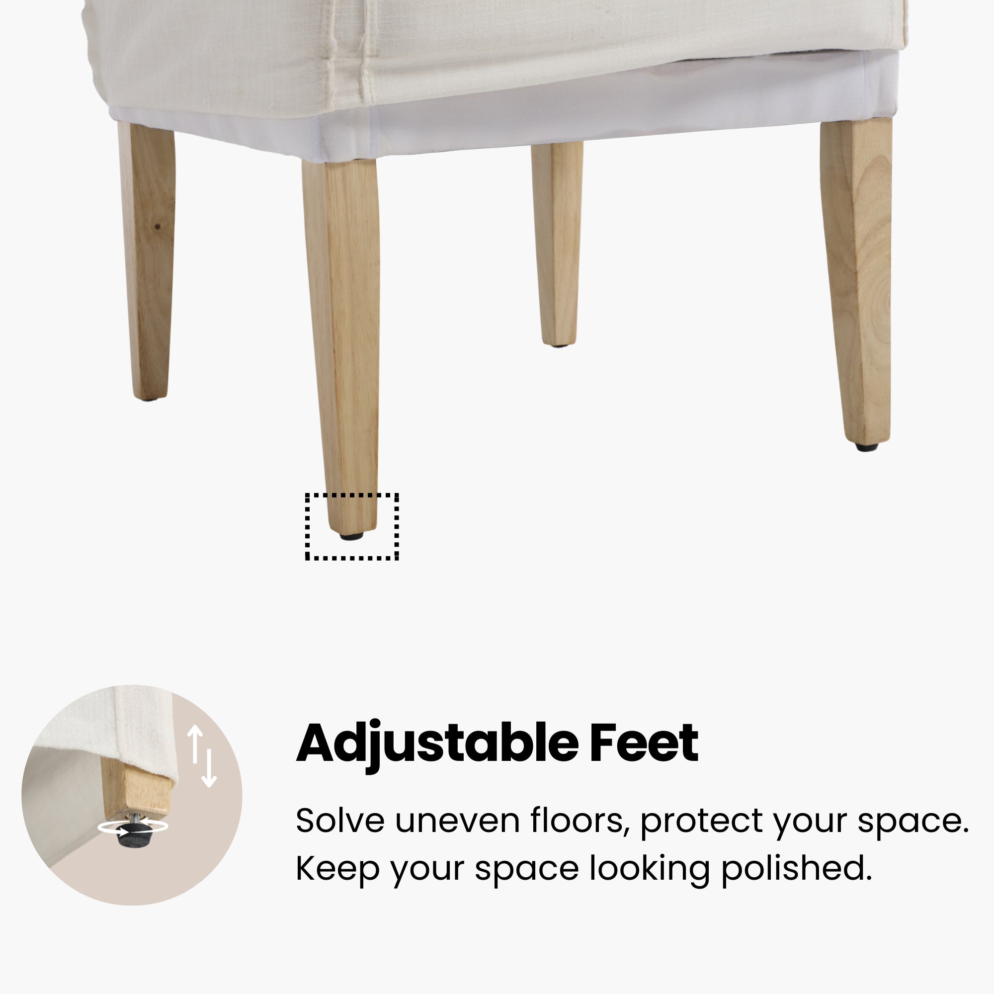 Hank Modern Upholstered Dining Chairs with Arms