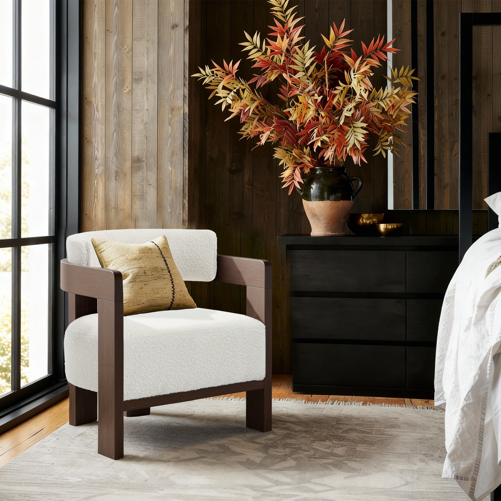 Jessie Mid-Century Modern Accent Armchair