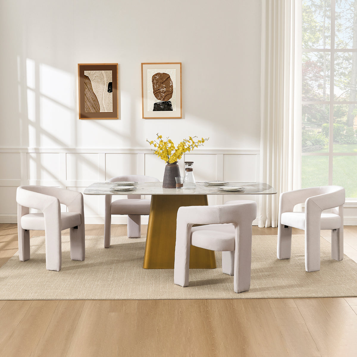 Dove Modern Upholstered Dining Chair