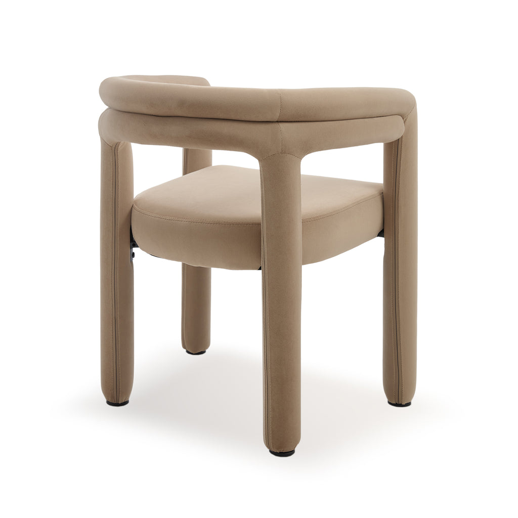 Lara Dining Chair Upholstered Armchair with Back