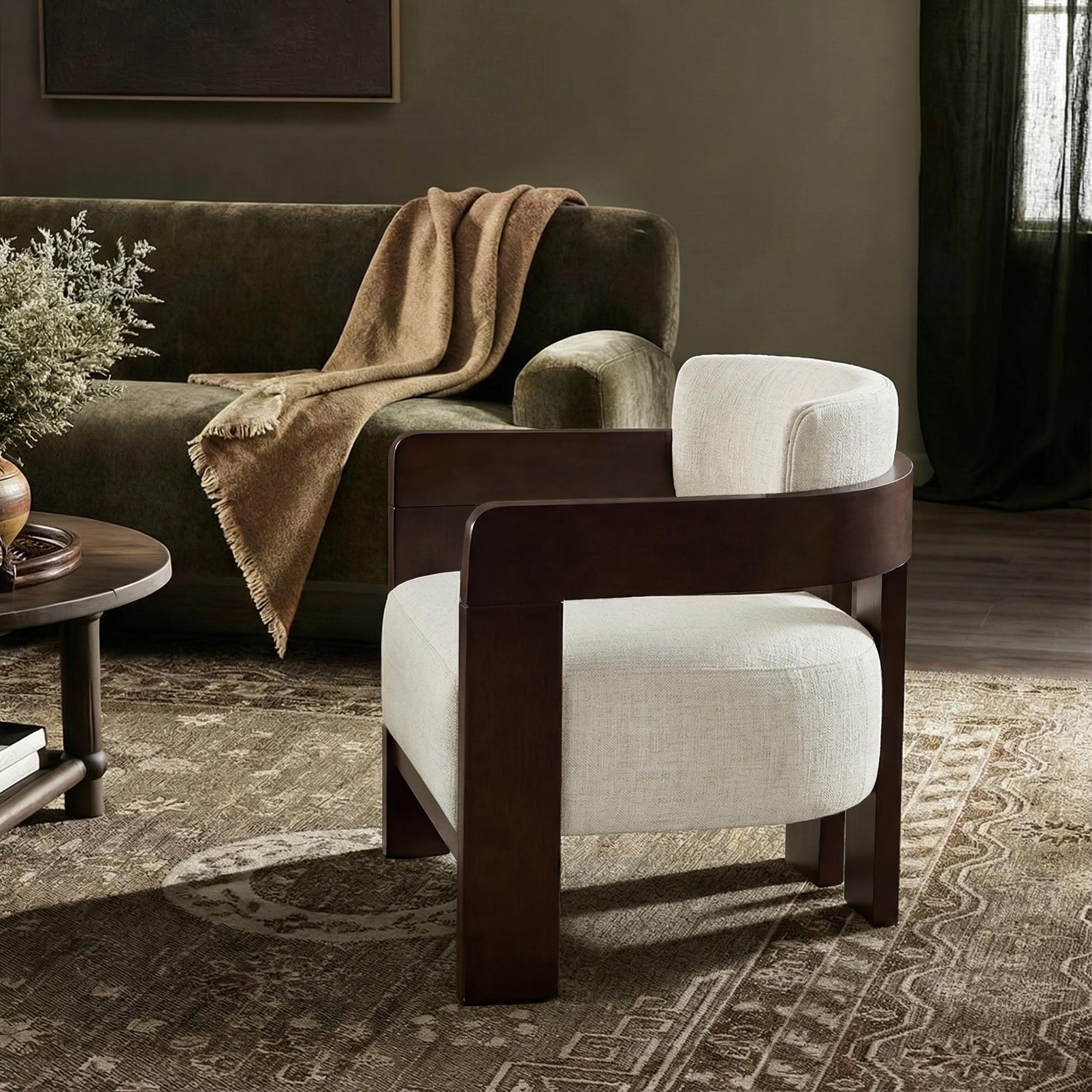 Jessie Mid-Century Modern Accent Armchair