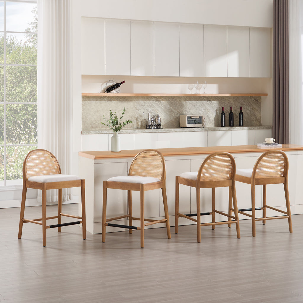 Luna Rattan Bar Stool