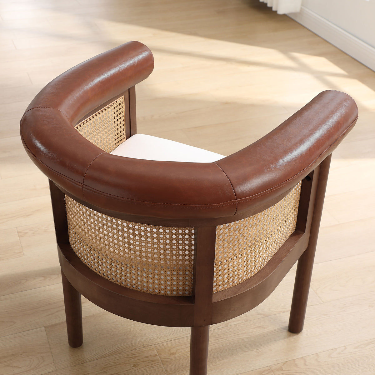 Richard Mid-Century Modern Cane Dining Chair