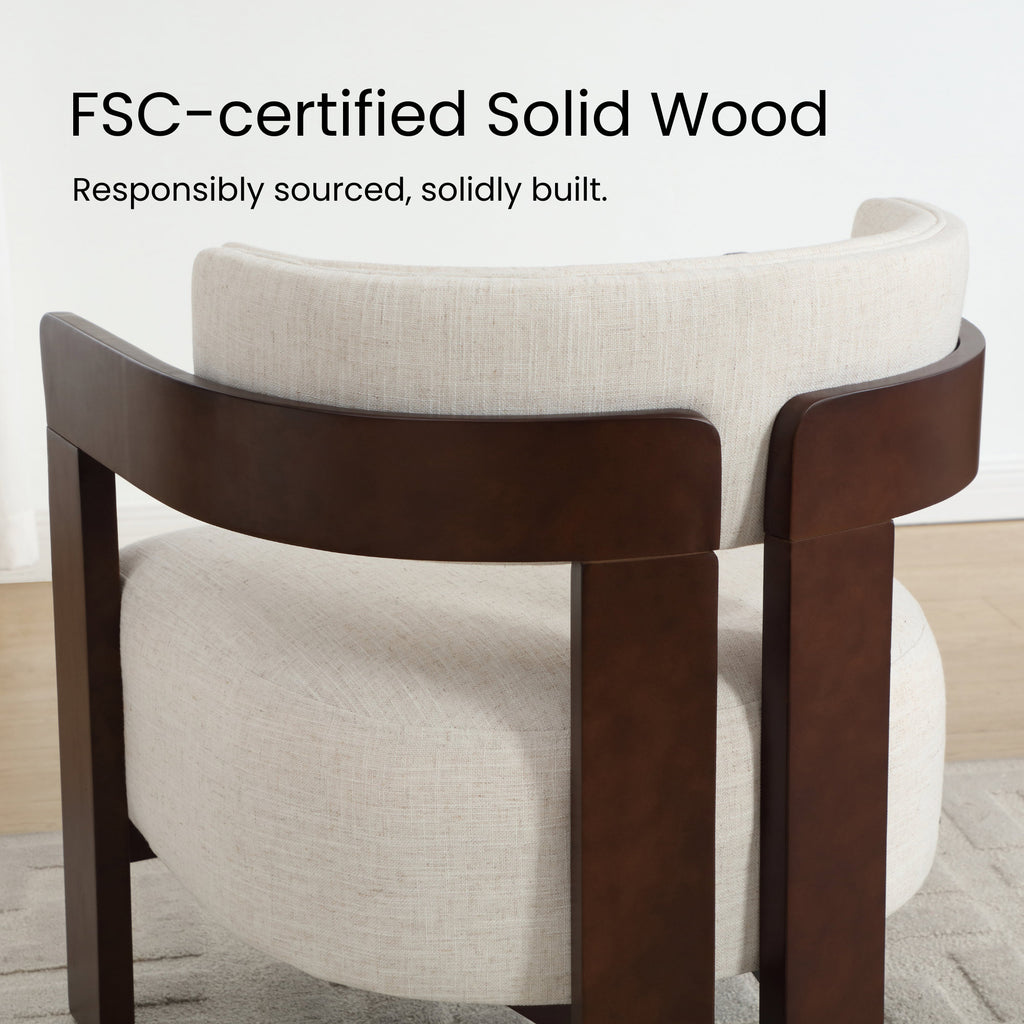 Jessie Mid-Century Modern Accent Armchair