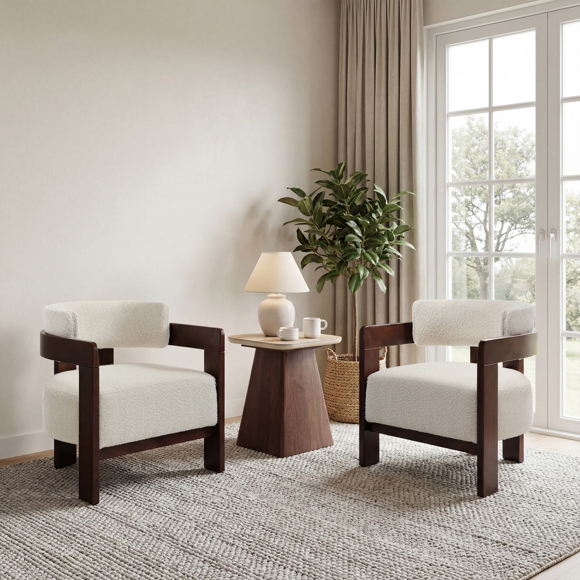 Jessie Mid-Century Modern Accent Armchair