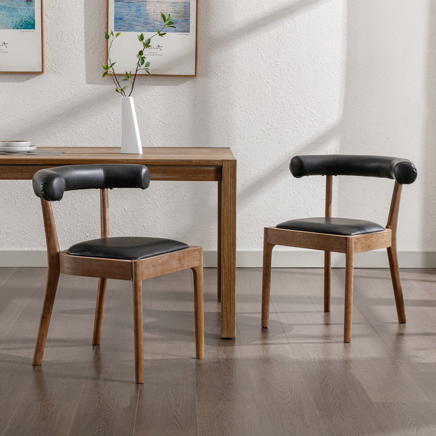 Taylor Modern Rustic Dining Chairs (Set of 2)