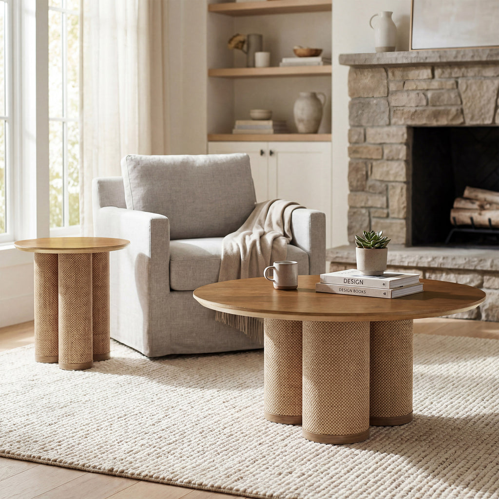 Drift Round Coffee Table Set