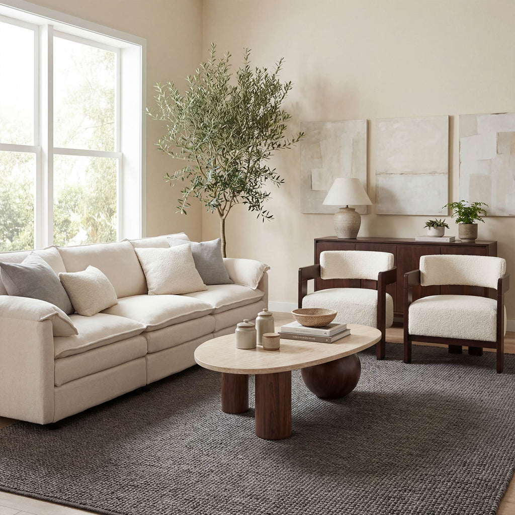 Jessie Mid-Century Modern Accent Armchair