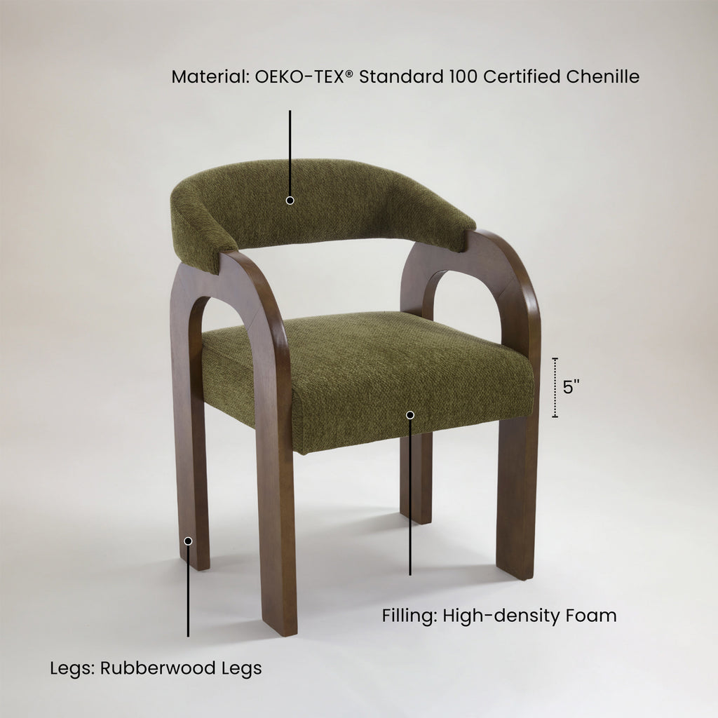Clara Upholstered Dining Chairs (Set of 2)