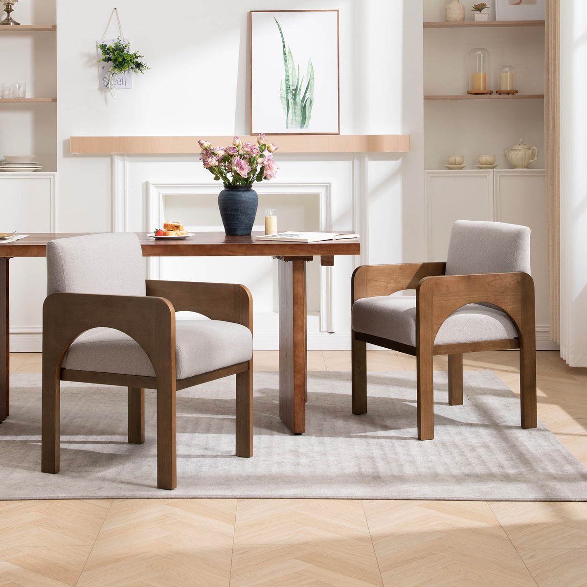 Hugo Modern Transitional Dining Chairs (Set of 2)