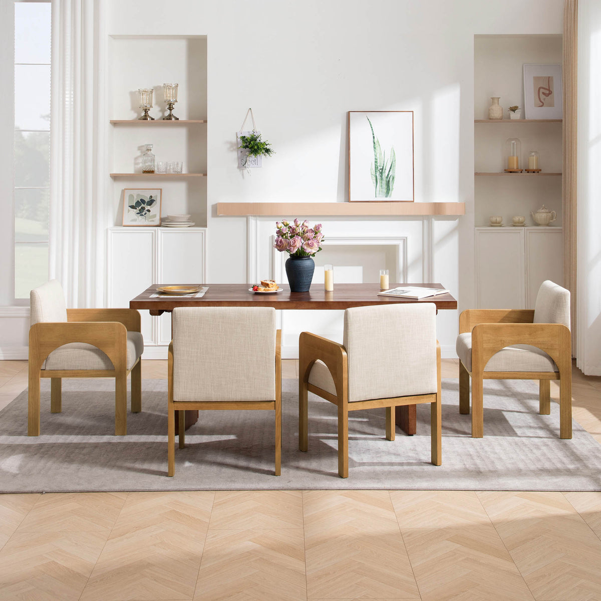 Hugo Modern Transitional Dining Chairs (Set of 2)