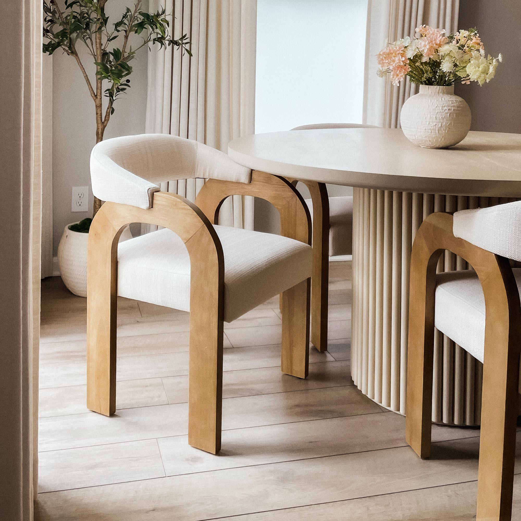 Clara Upholstered Dining Chairs (Set of 2)