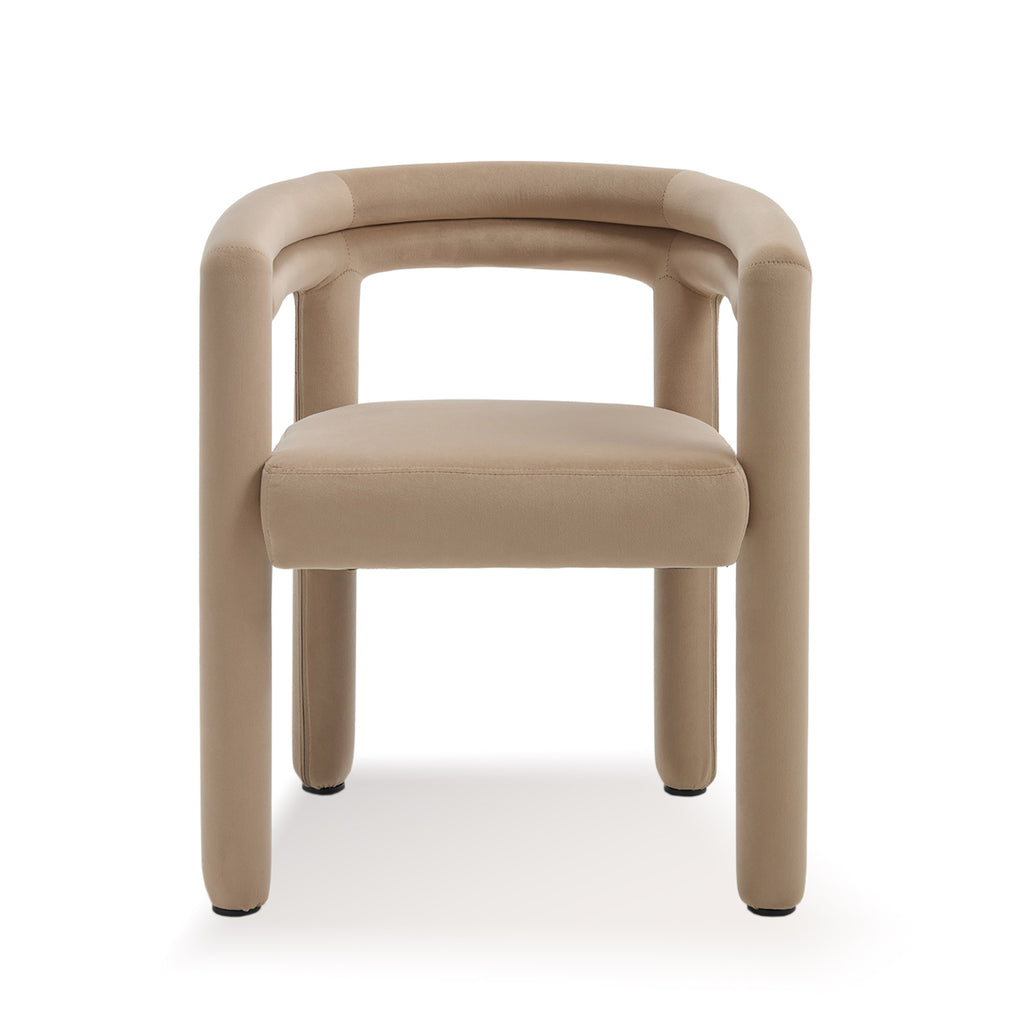 Lara Dining Chair Upholstered Armchair with Back