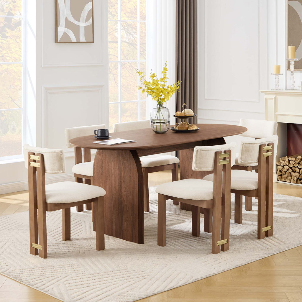 Fran Oval Dining Table 71"