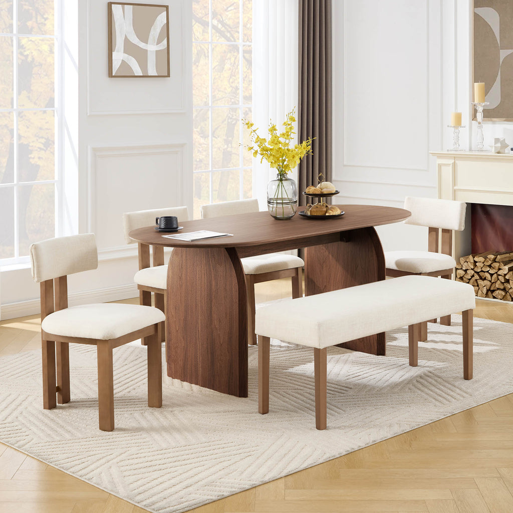 Fran Oval Dining Table 71"